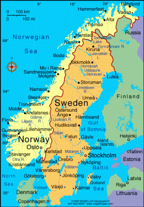 Bigger Norway map